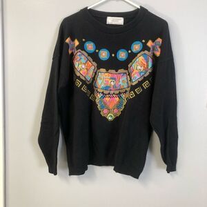 united states sweaters size medium vintage 80s 90s 100% cotton bejeweled southwe